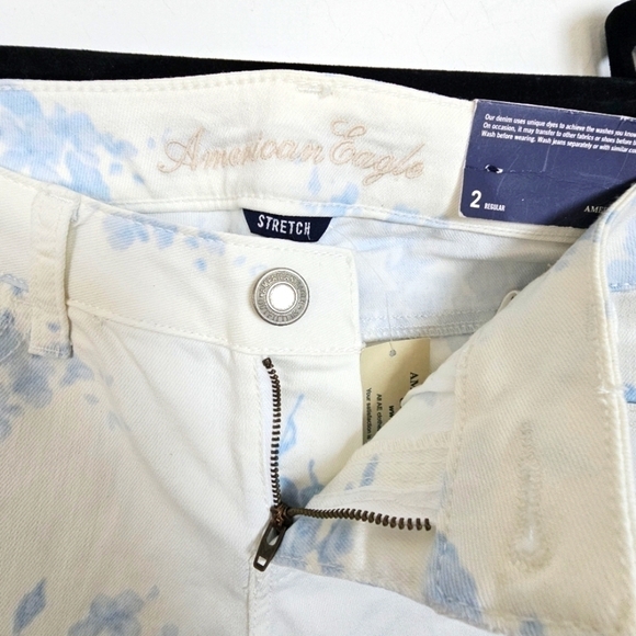 🆕American Eagle Jegging Floral Skinny  Stretch Jeans Size 2 NWT - Picture 4 of 13
